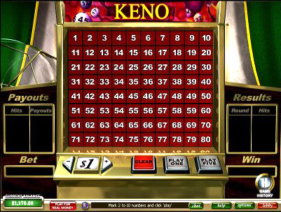 Keno at Playtech Casino